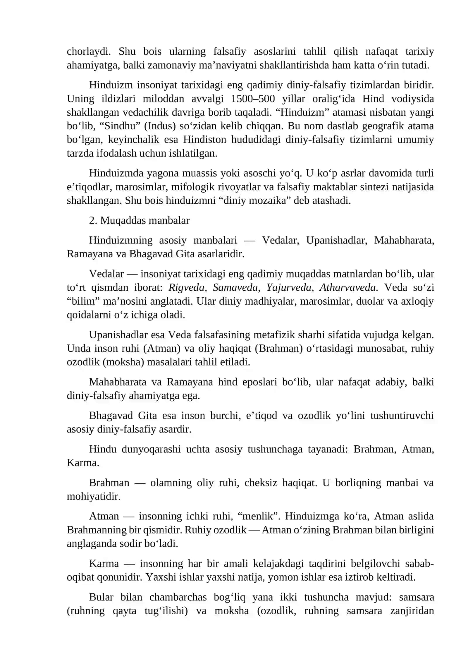 Hinduizm va Buddaviylik 2