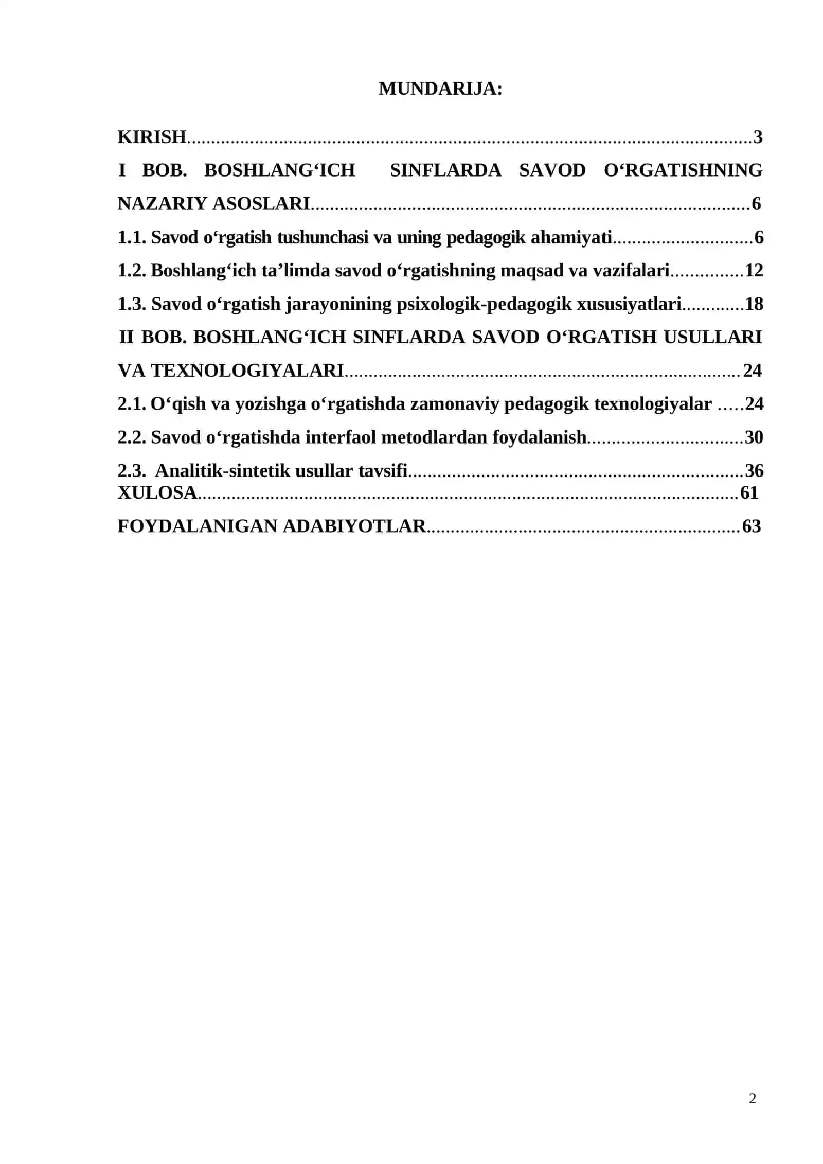 BOSHLANG’ICH SINFLARDA SAVOD O’RGATISH USULLARI 2
