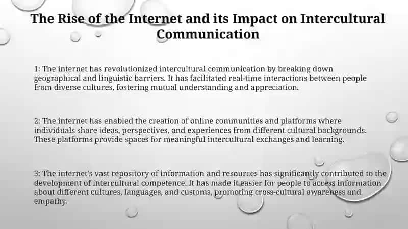 The Role Of Internet In The Development Of Intercultural Communication 2