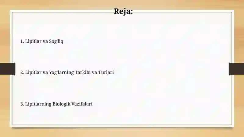Lipidlar va yog'lar 2