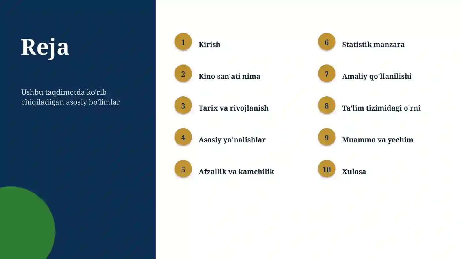 Kino San'ati Asoslari va Tushunchasi 2