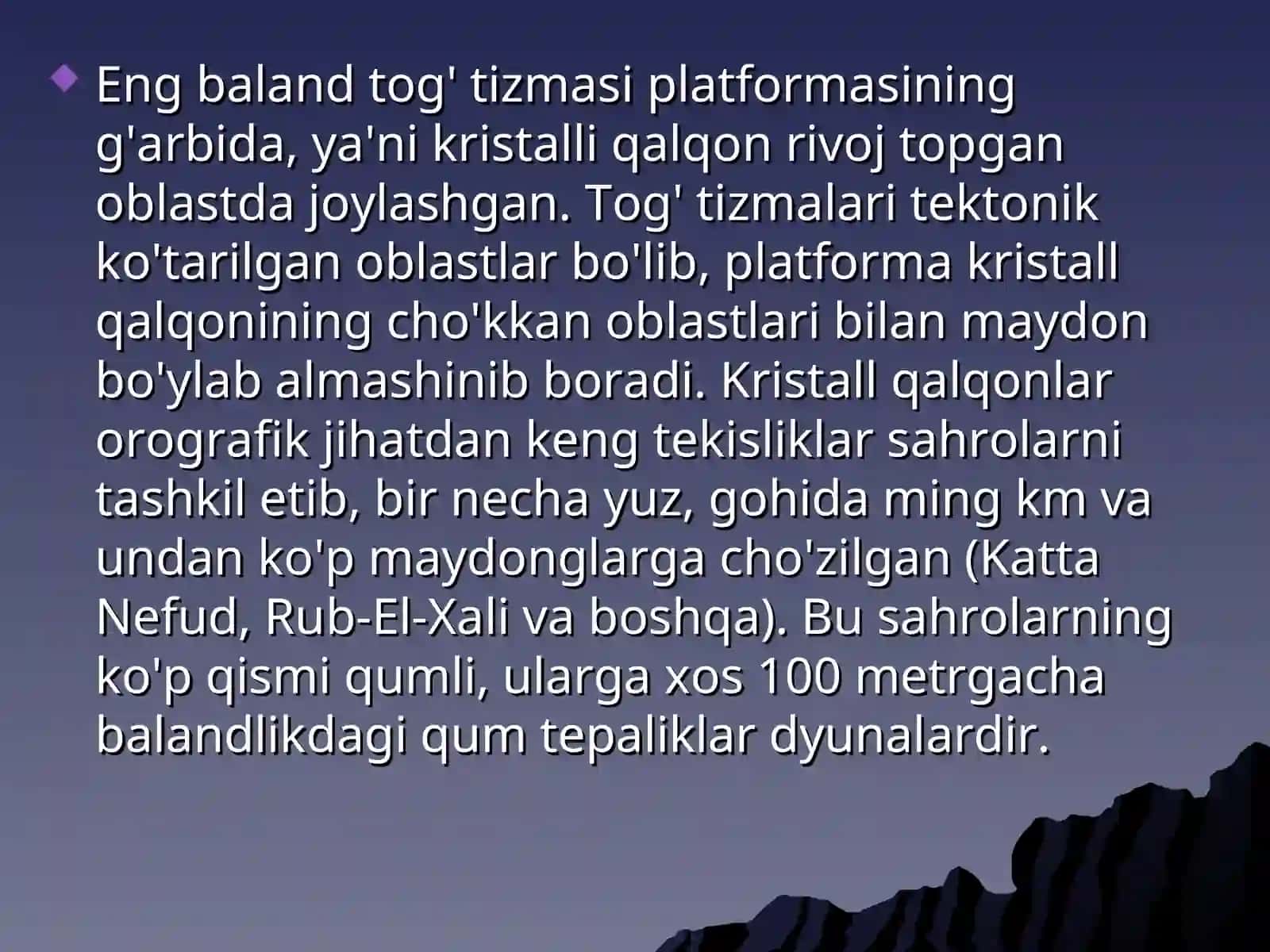 Yaqin Sharq va O'rta Osiyo geologiyasi 2