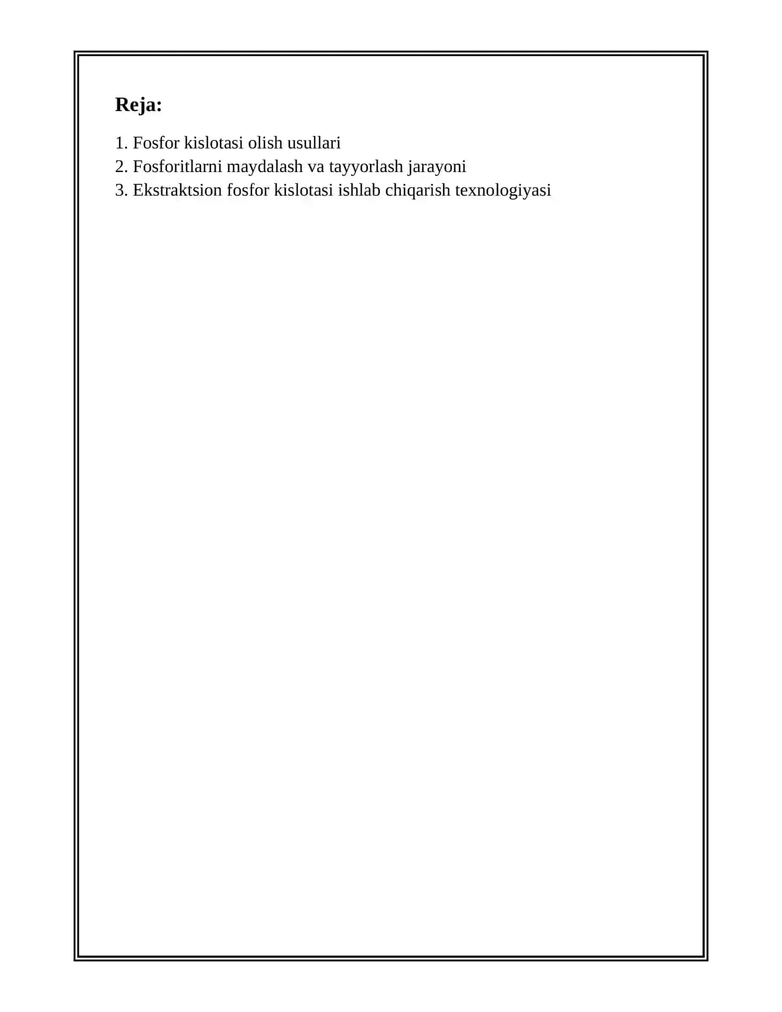 EKSTRAKSINON FOSFOR KISLOTA OLISH 2