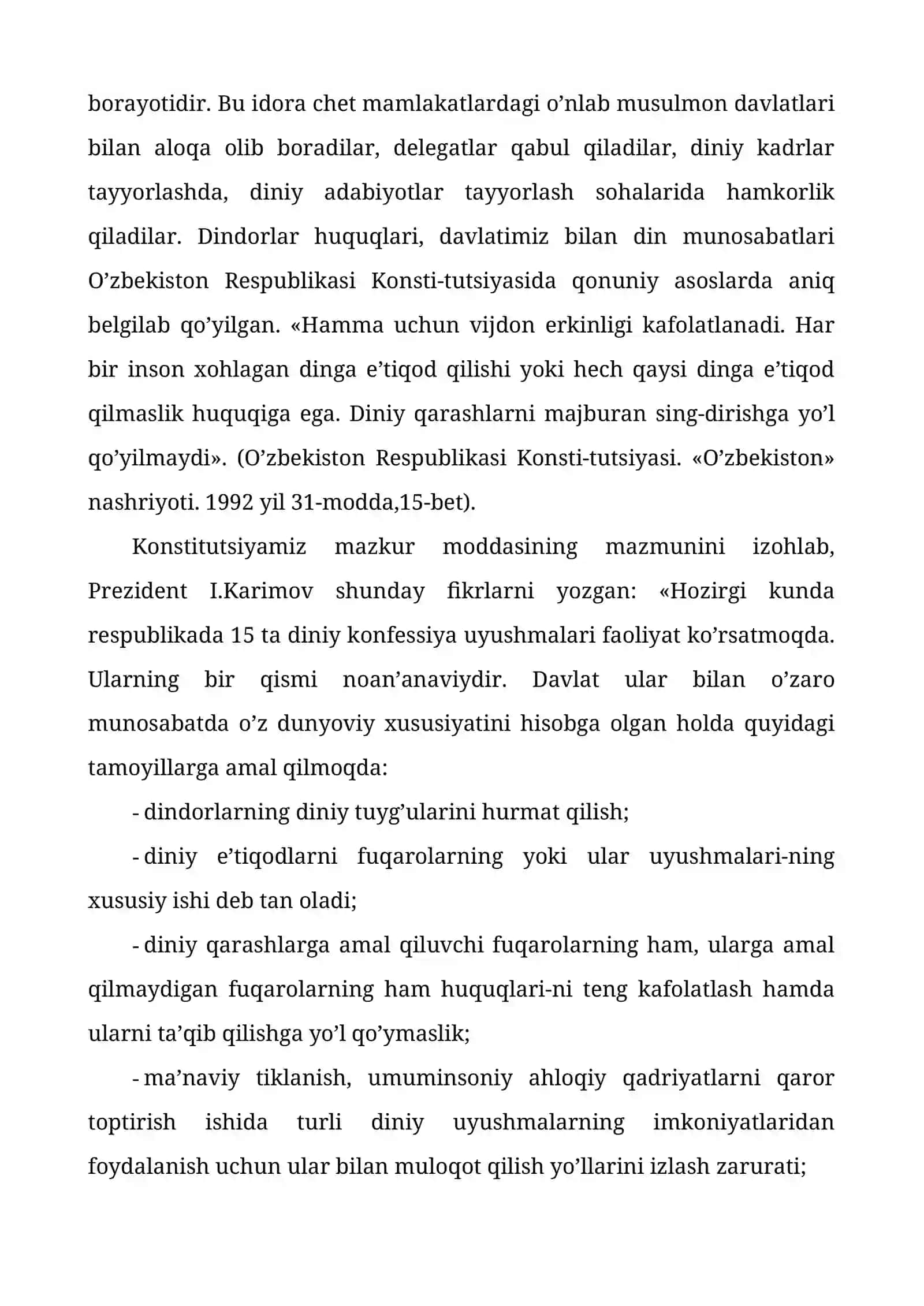 Diniy tashkilotlarning faoliyati 2