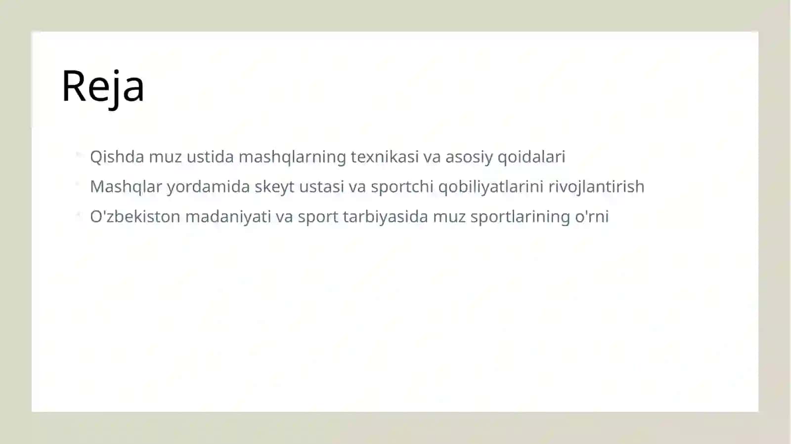 BRUSLARDA MASHQLAR BAJARISHNI O`RGATISH VA TAKOMILLASHTIRISH 2