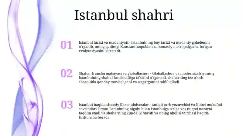 Istambul Xotiralari Va Shahar 2