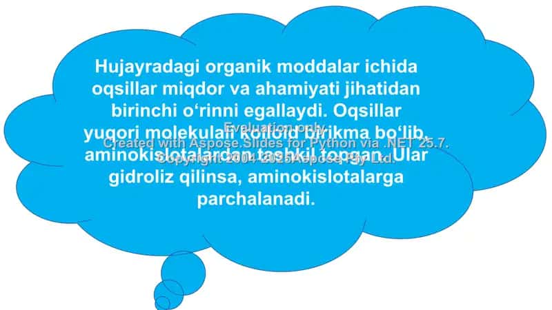 Oqsillar. Aminokislotalar 2