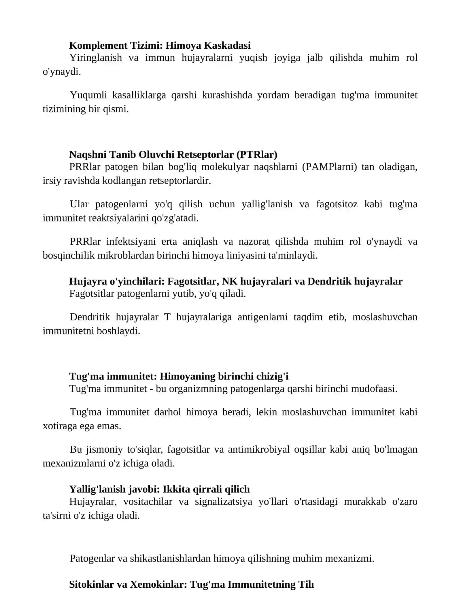 Tug‘ma immunitet 2