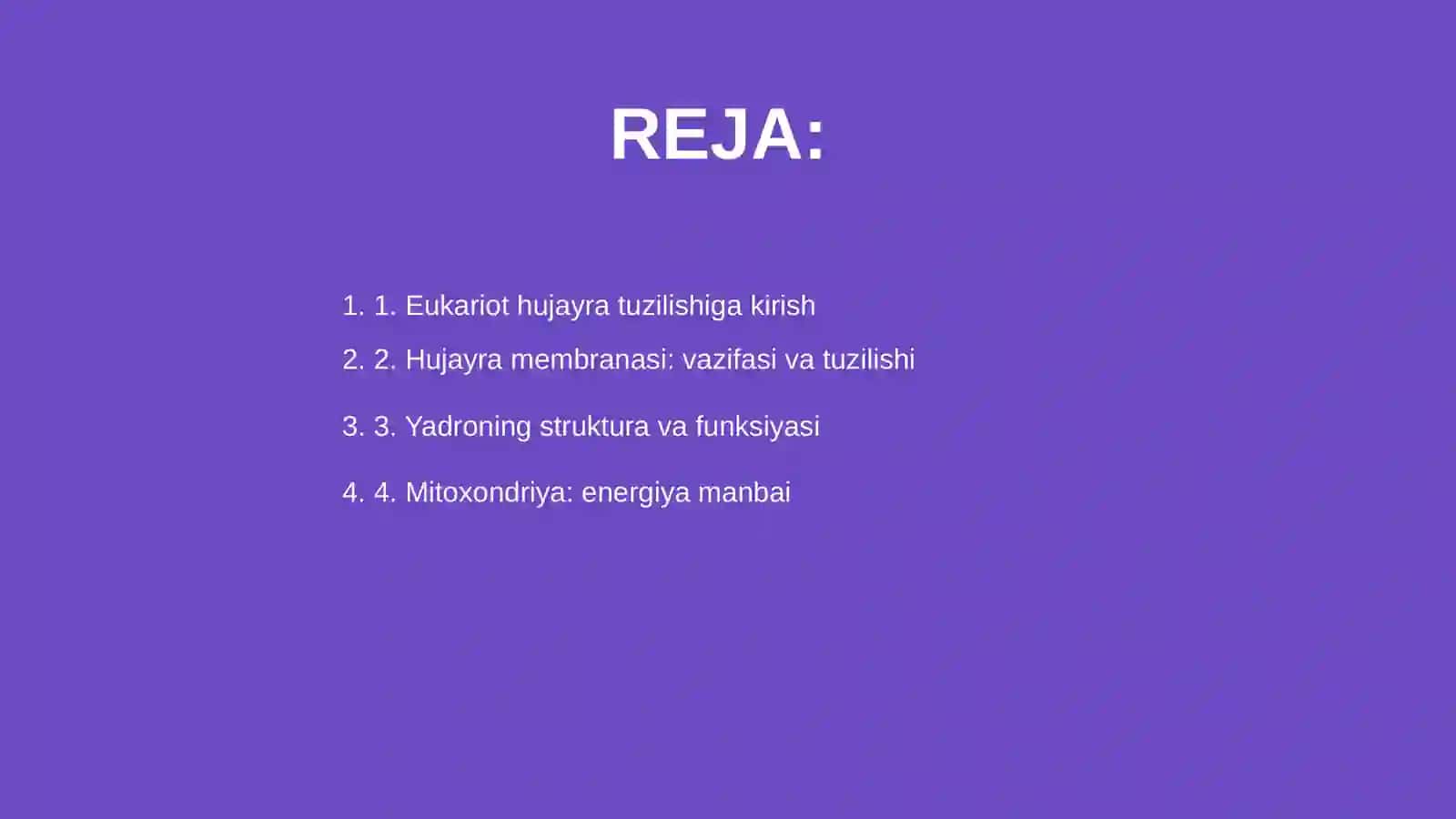 Eukariot hujayralarining ultra strukturaviy tuzilishi 2