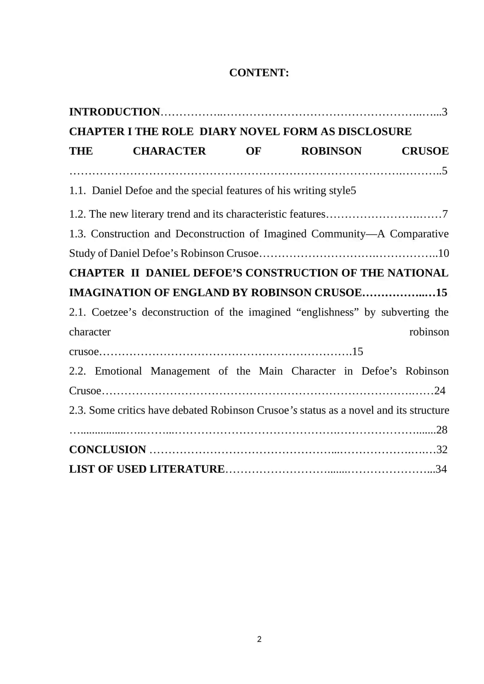 DIARY NOVEL FORM AS DISCLOSURE 2