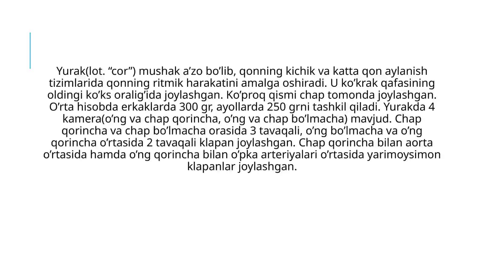 Yurak va qon tomir sistemasi 2