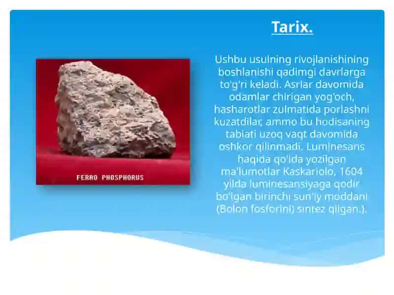 Lyuminessensiya spektri 2