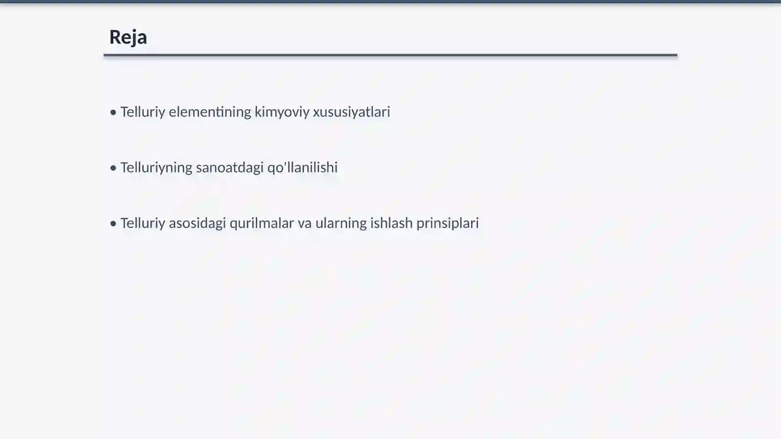 Telluriy. Amaliy ishlarga moʻljallangan qurilmalar 2