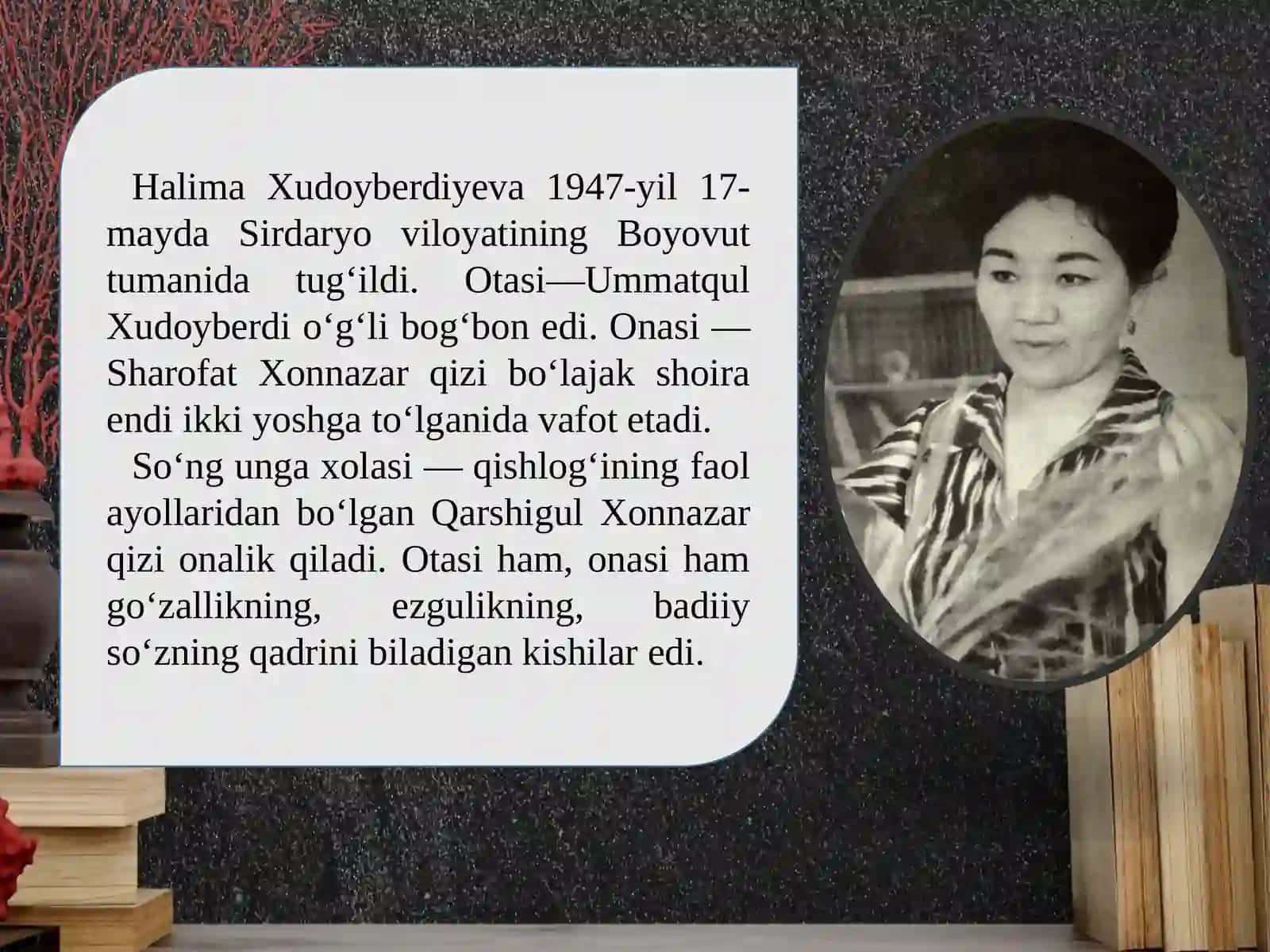 HALIMA XUDOYBERDIYEVA 2