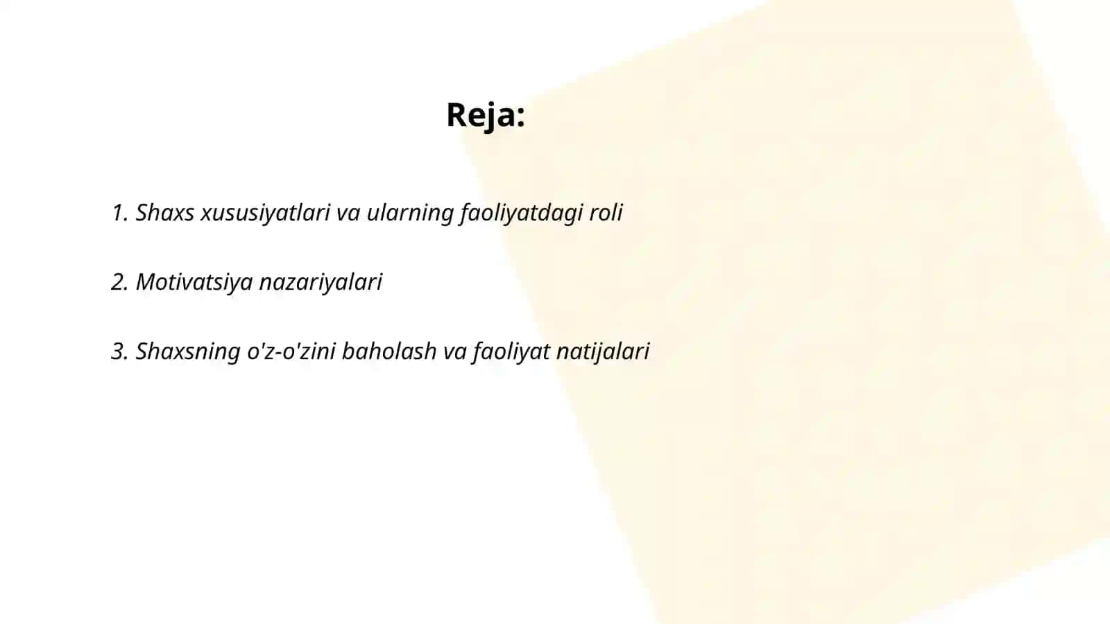 Shaxs.Faoliyat va motivatsiya 2
