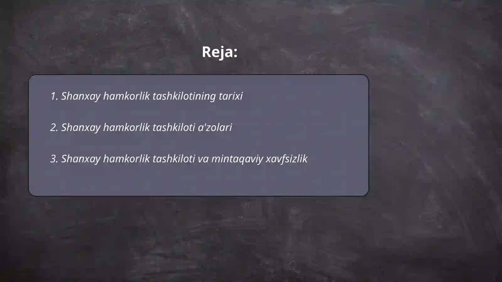 Shanxay hamkorlik tashkiloti va mintaqaviy antiterror tuzilmasi 2
