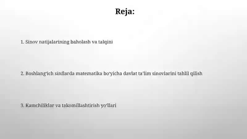 Boshlang‘ich sinflarda matematikadan DTS tahlili 2