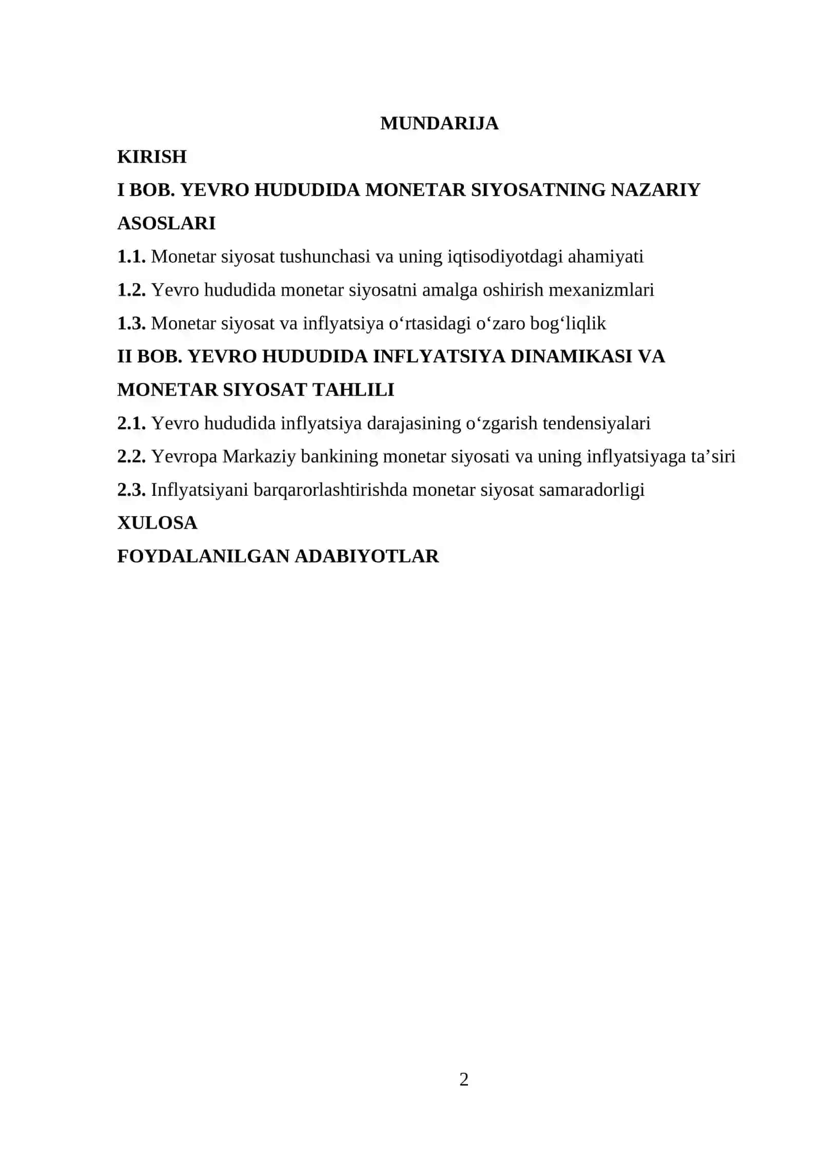 "DINAMIK IQTISODIYOT" 2
