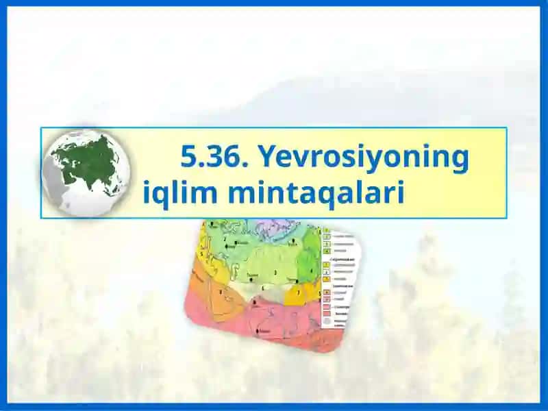 Yevrosiyoning iqlim mintaqalari 2