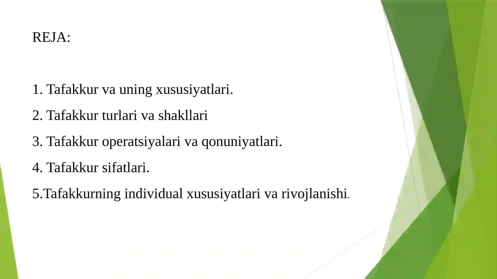 Tafakkurning psixologik tavsifi 2