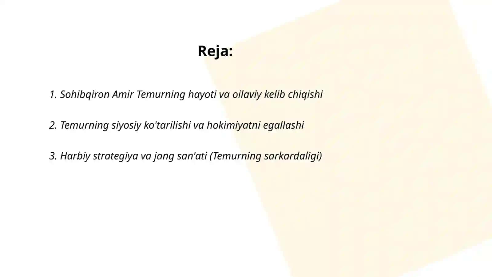 Sohibqiron Amir Temur 2