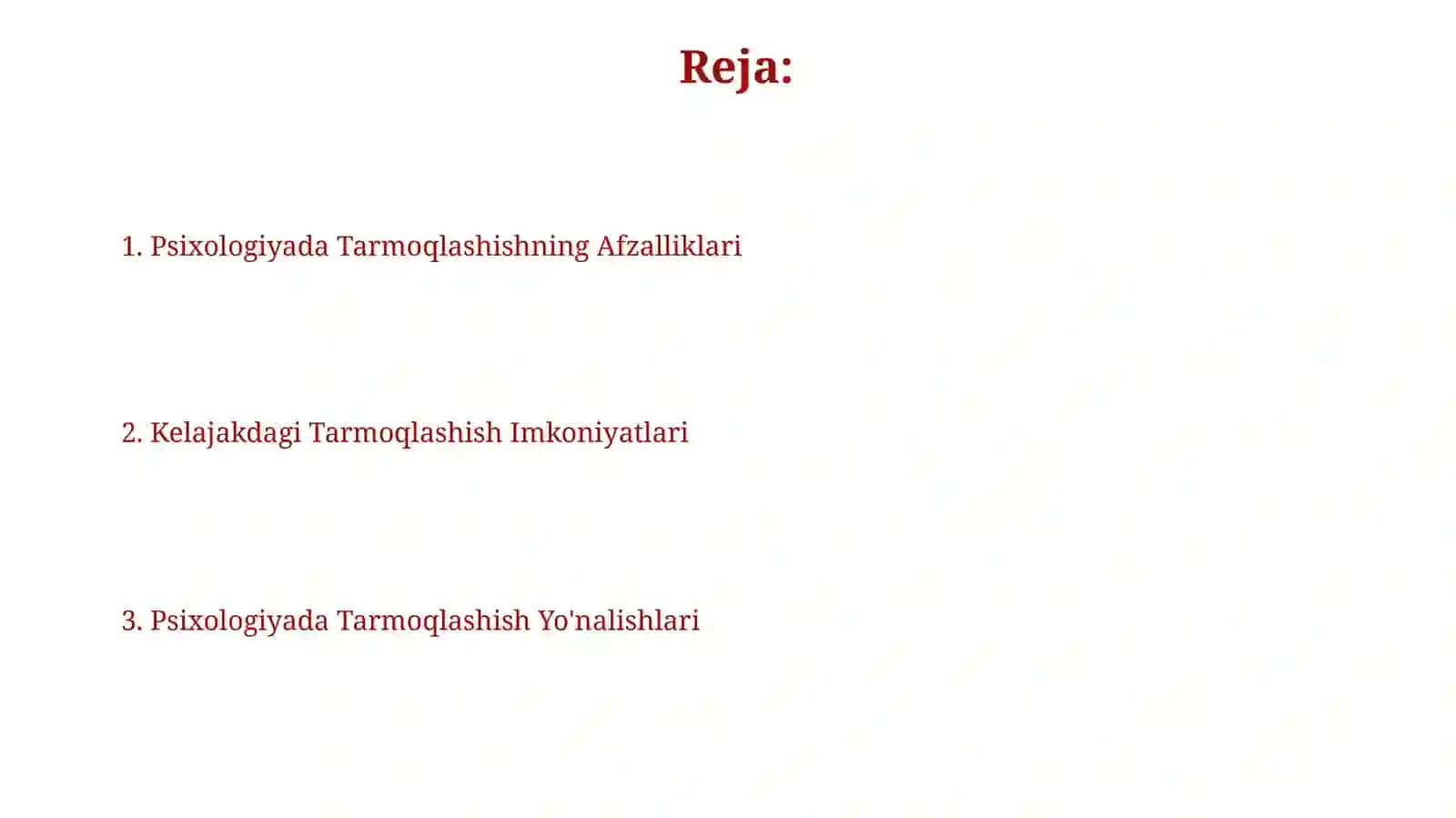 Psixologiyada Networking yoʻnalishlari va afzaliklari 2