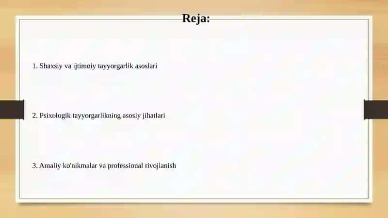 Shahsiy va ijtimoiy psixolgik tayyorgarlik 2