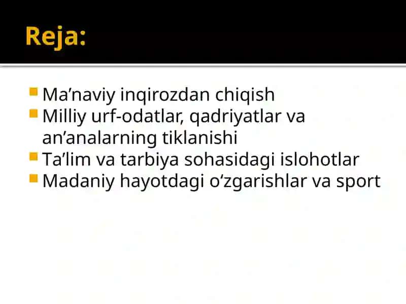 Ma’naviy inqirozdan chiqish 2
