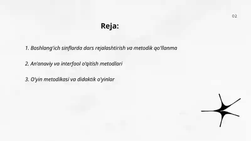 Boshlang'ich sinflarda ta'lim metodlari va vositalari 2