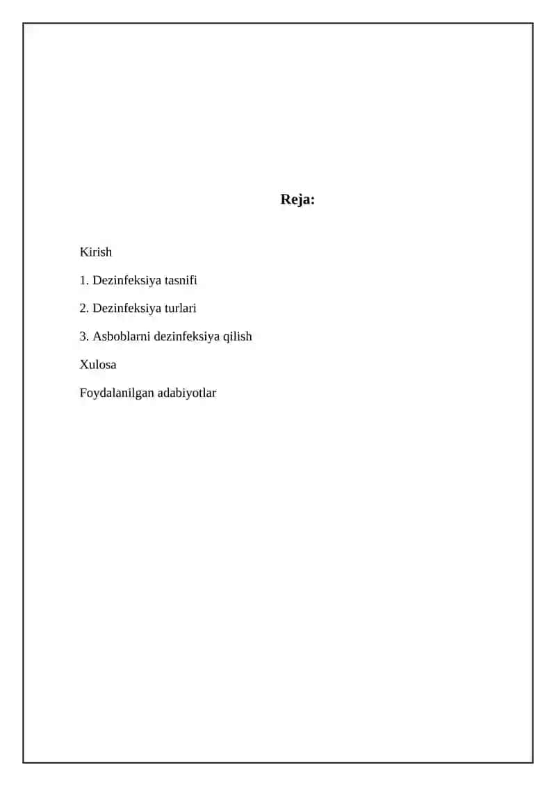 Dezinfeksiya tasnifi 2