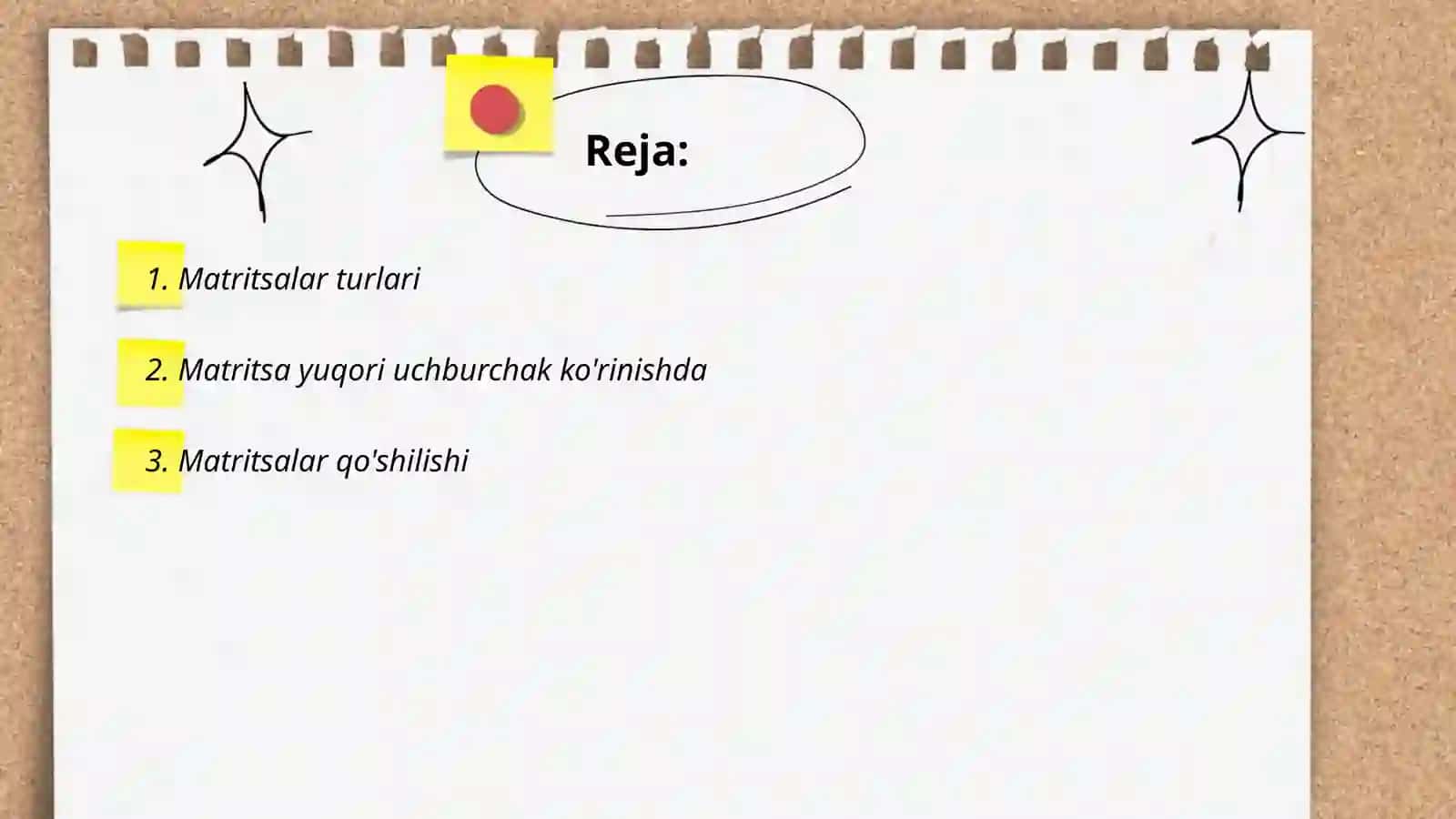 Matrisalar. Detrminantlar 2
