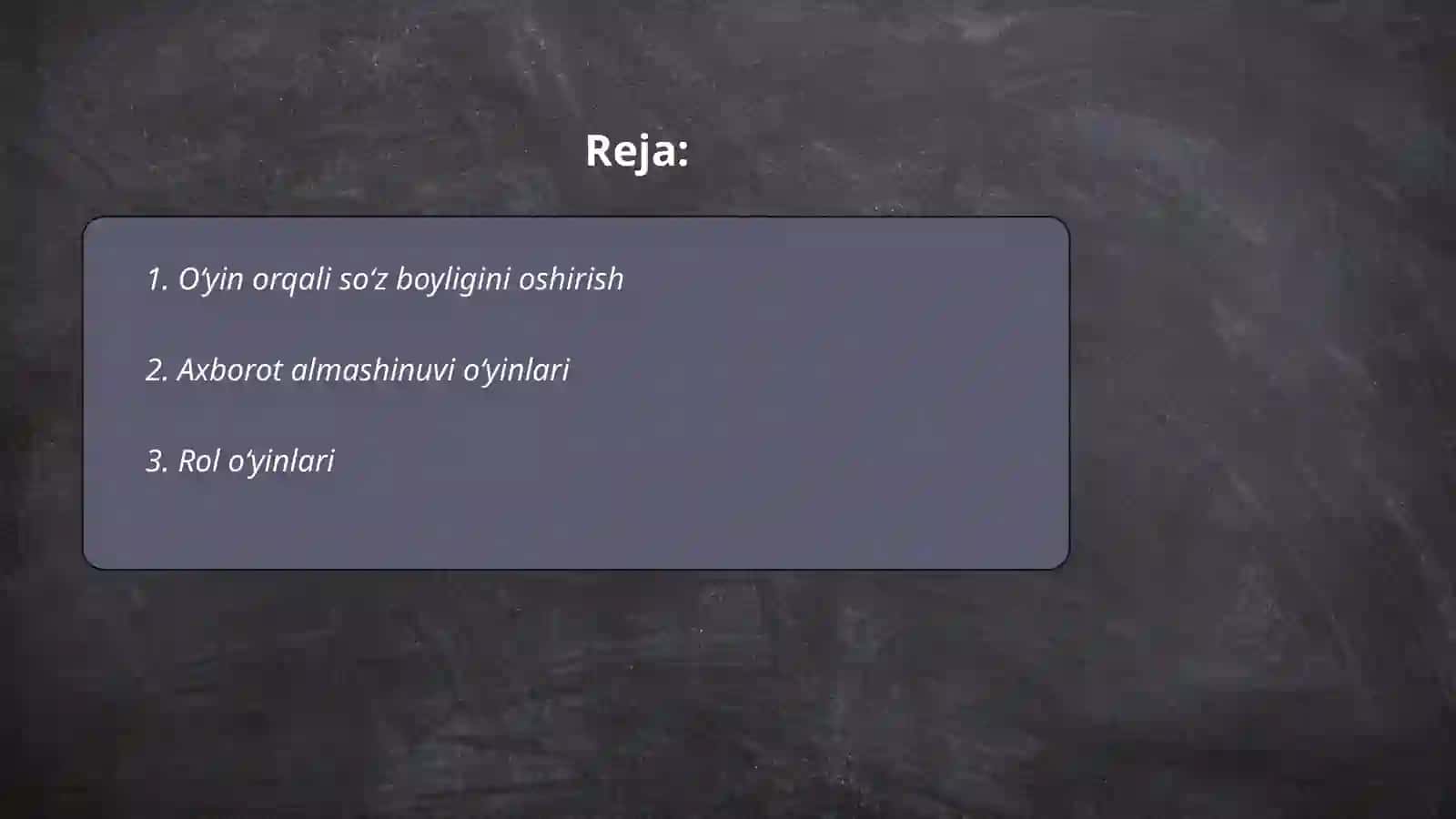 Oʻyinlar bo'yicha ingliz tilini o'rganish 2
