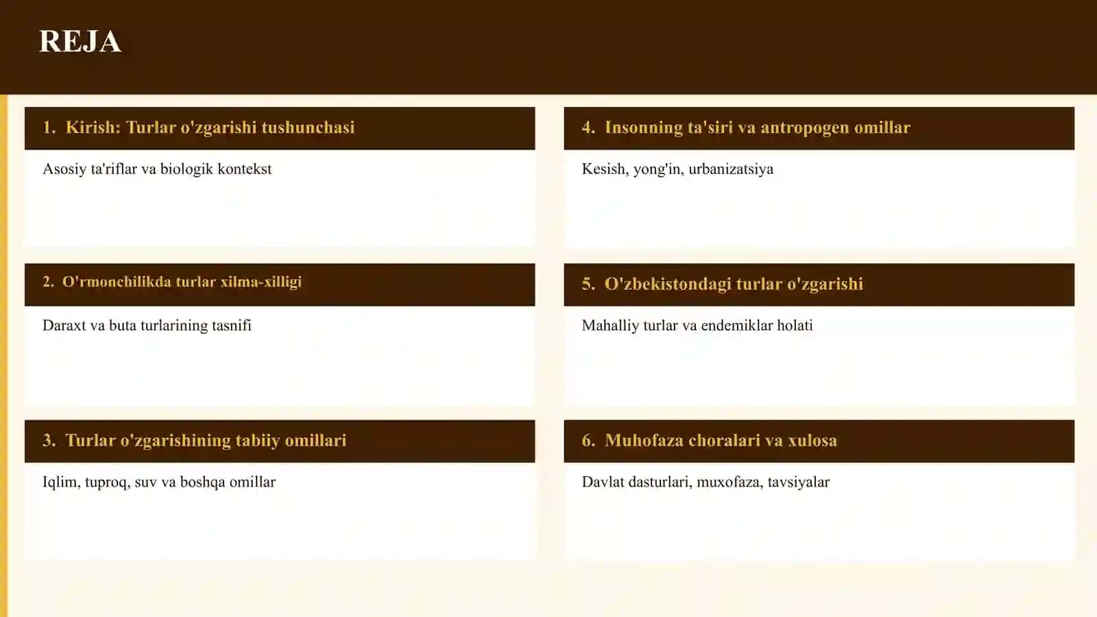 Daraxt va butalar biologiyasi PPT 2
