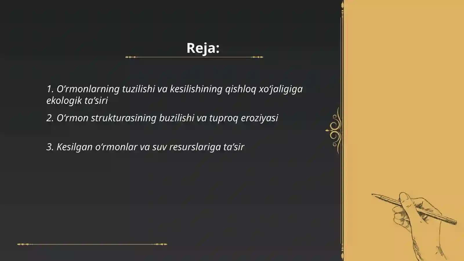 Oʻrmonlarning tuzilishi kesilishi 2