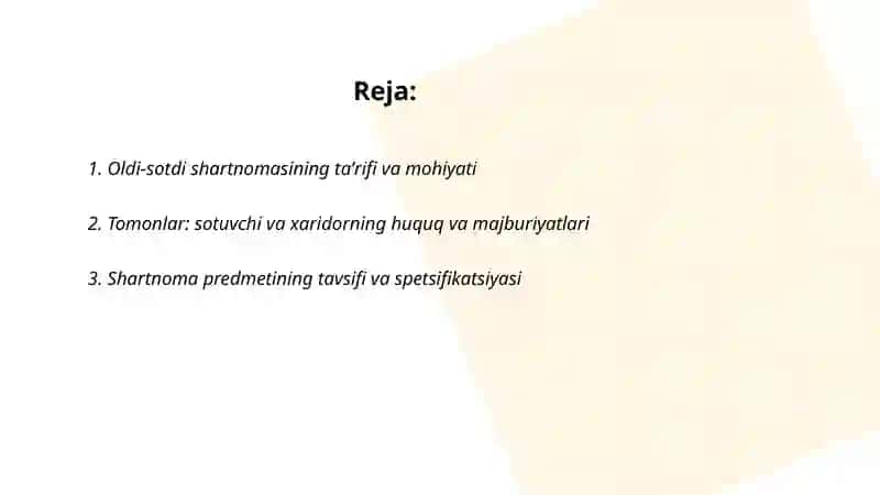 Oldi-sotdi shartnomasi 2