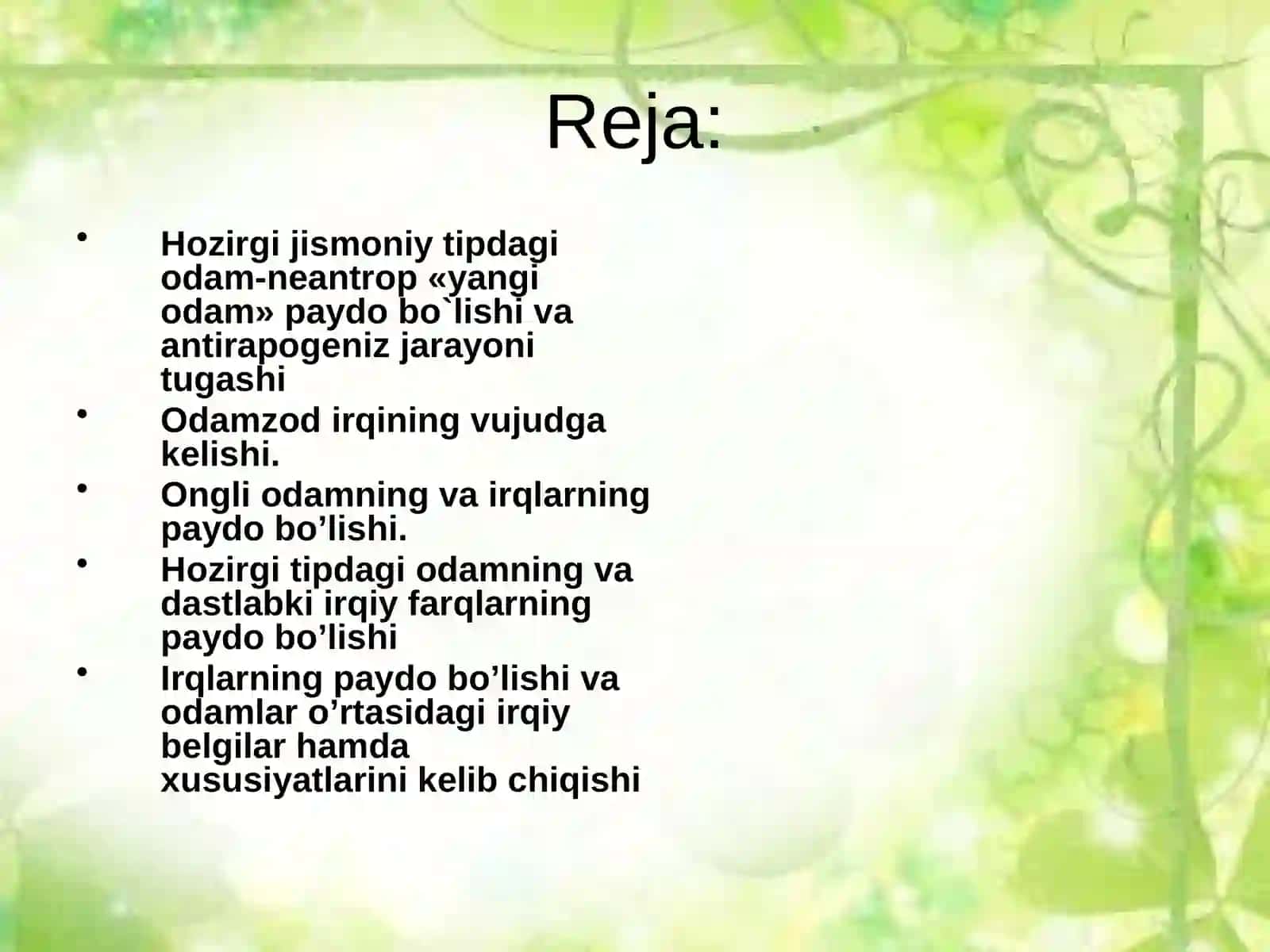 Irqlar va ularning vujudga kelishi 2