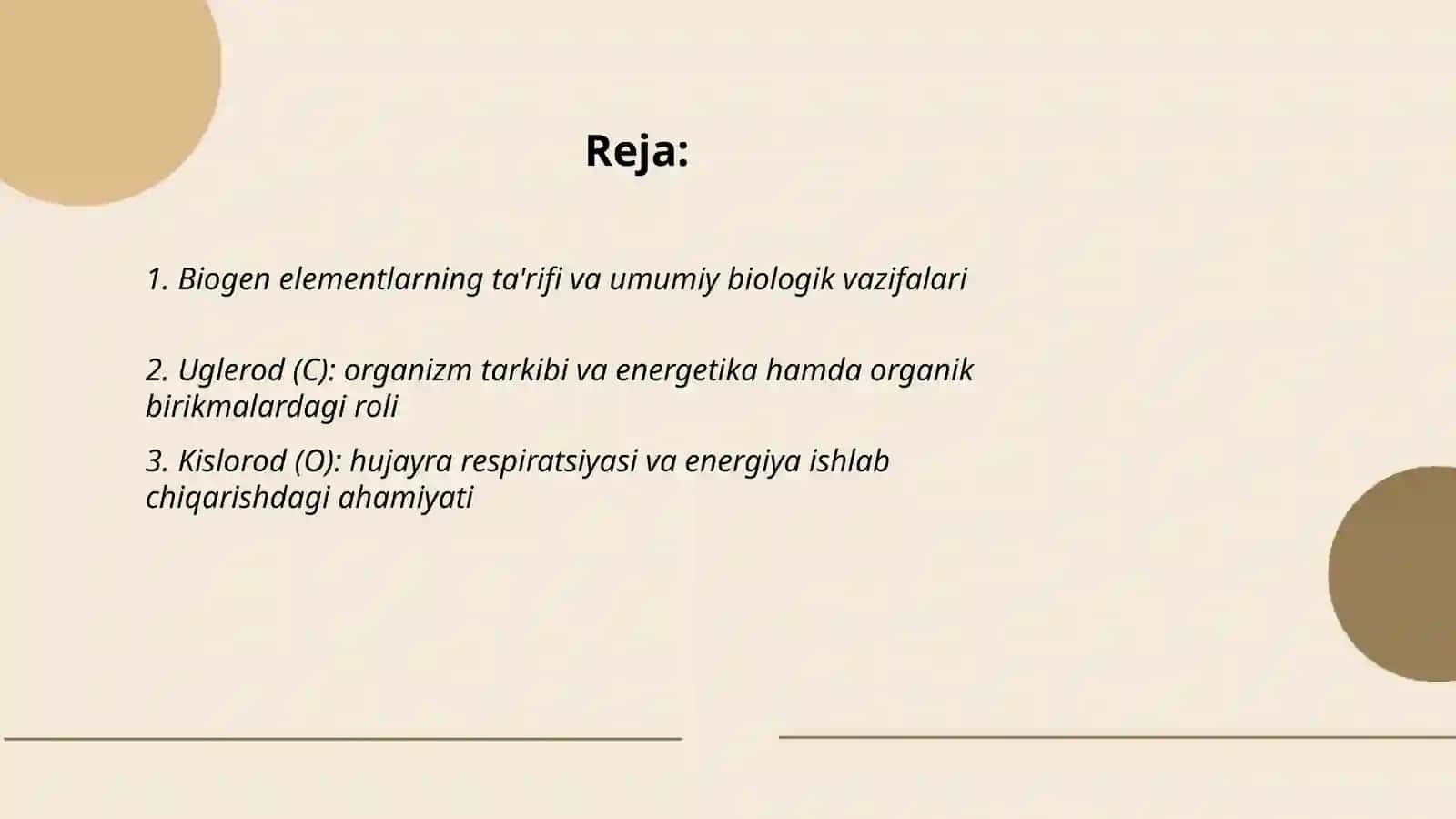 Biogen elementlarning inson organizmidagi oʻrni 2