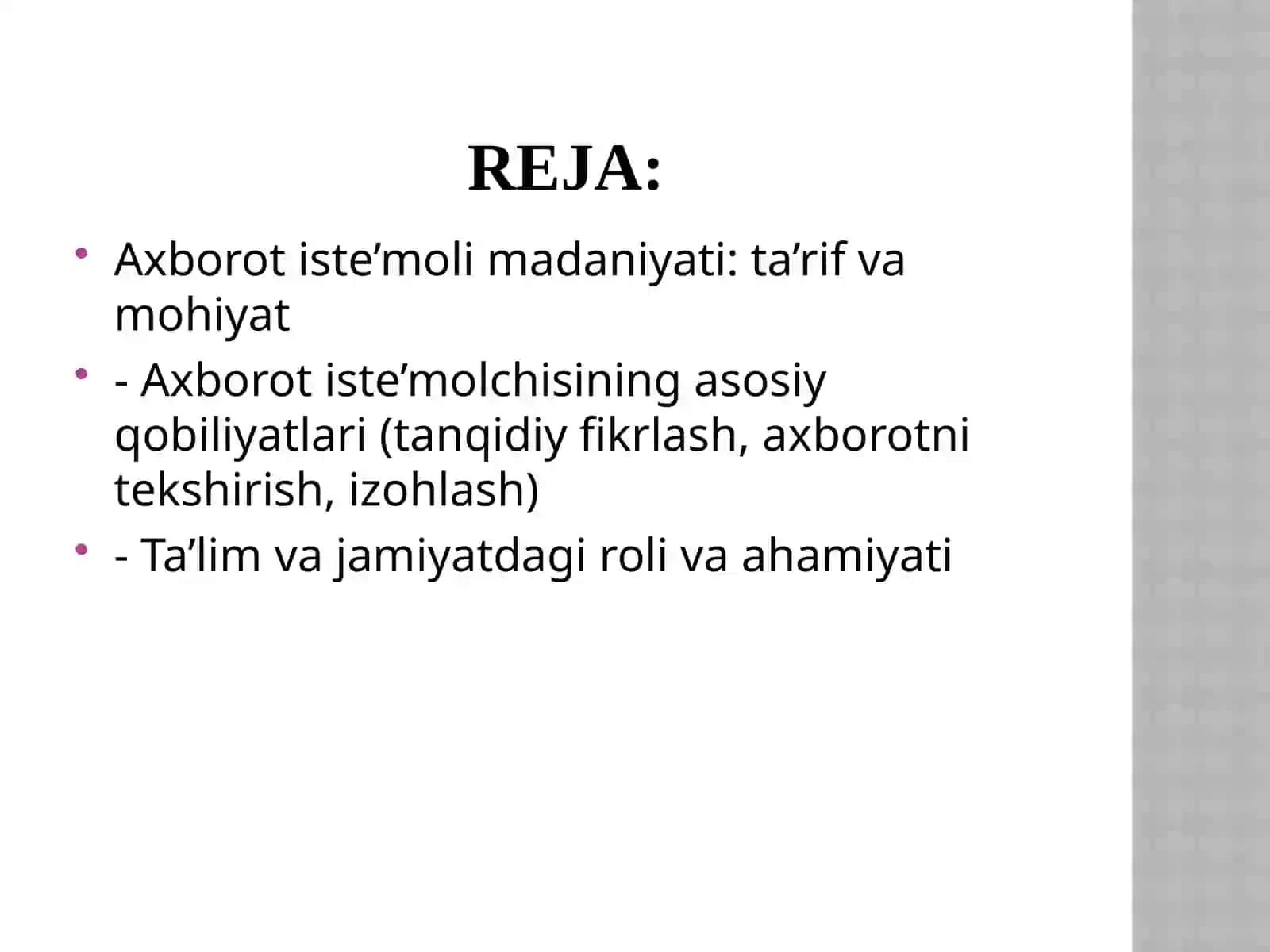 Axborot Iste'moli Madaniyati 2