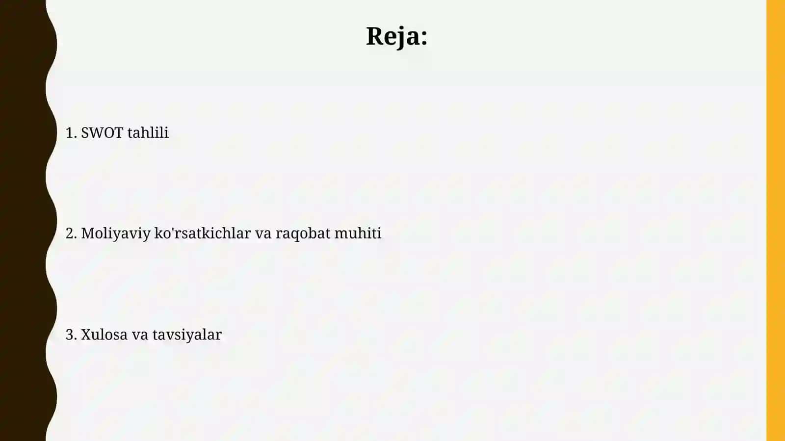 Samsung kompaniyasining swot tahlili 2