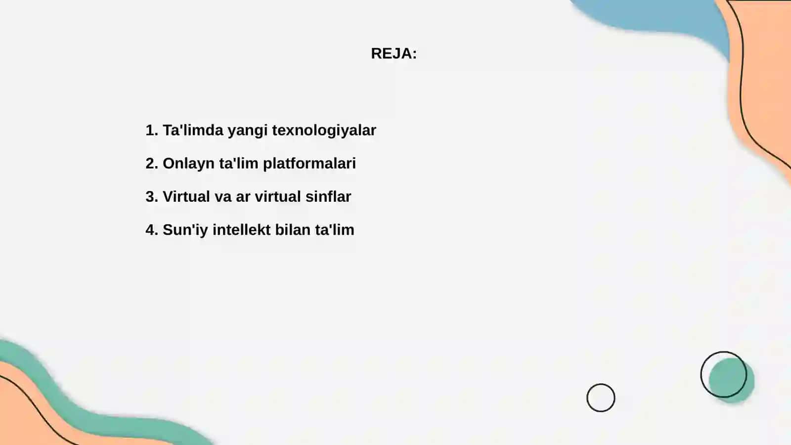 Zamonaviy texnologiyalar 2