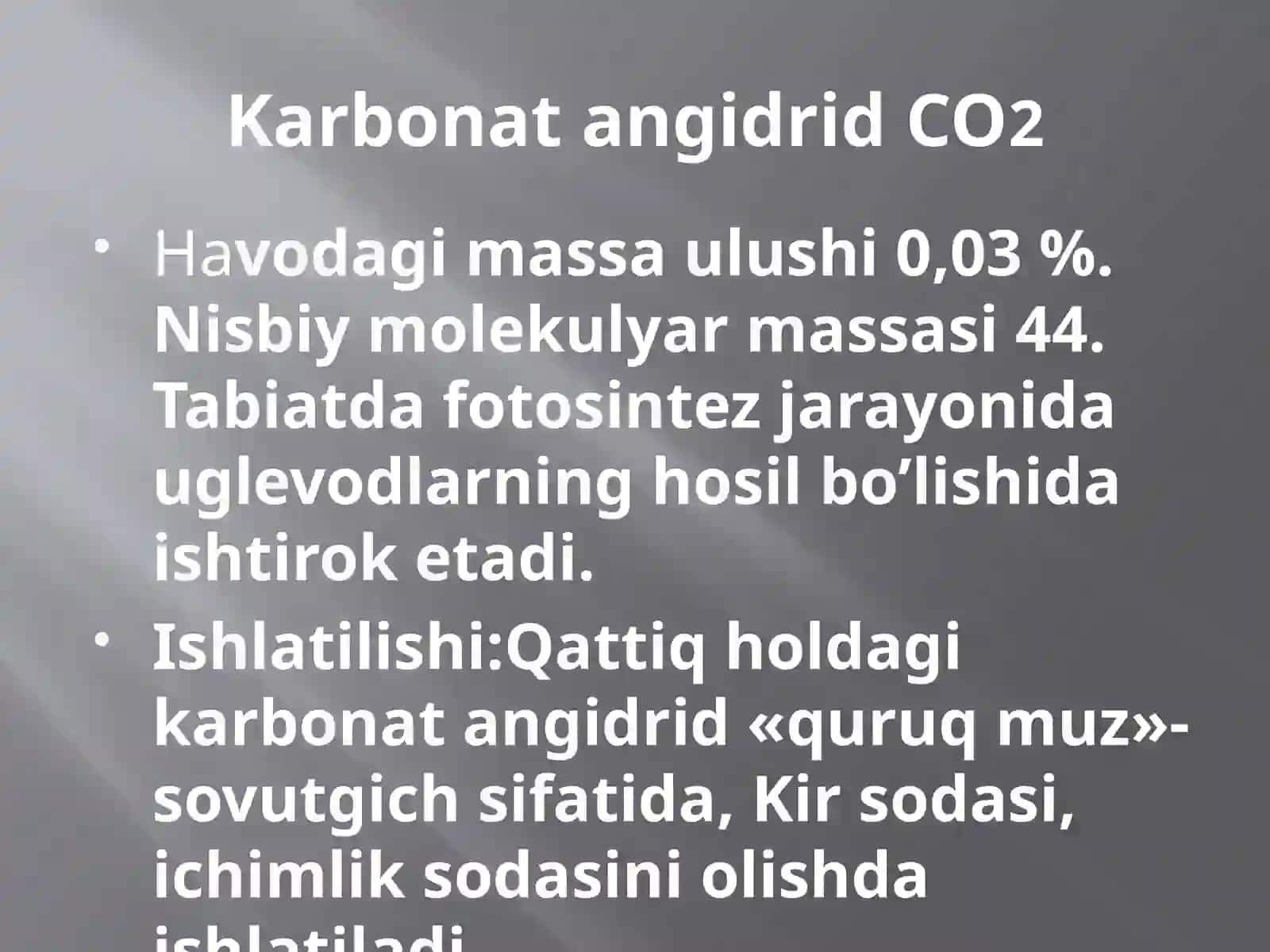 Engmuhim oksidlar ning ishlatilishi 2