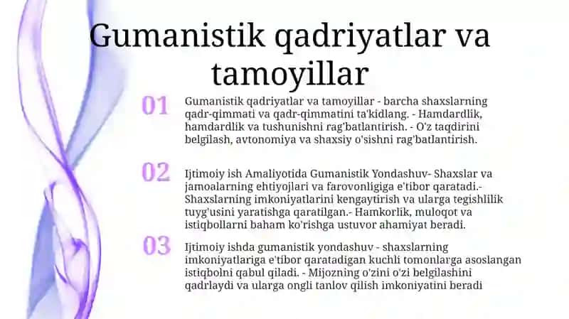 Ijtimoiy Ish Amaliyotida Gumanistik Yondashuv 2