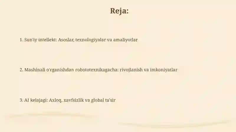 Sun'iy intellekt: Asoslar va texnologiyalar 2
