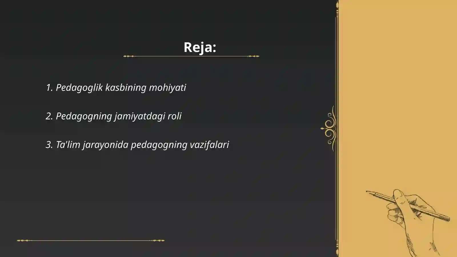 Pedagoglik kasbi va uning vazifalari 2