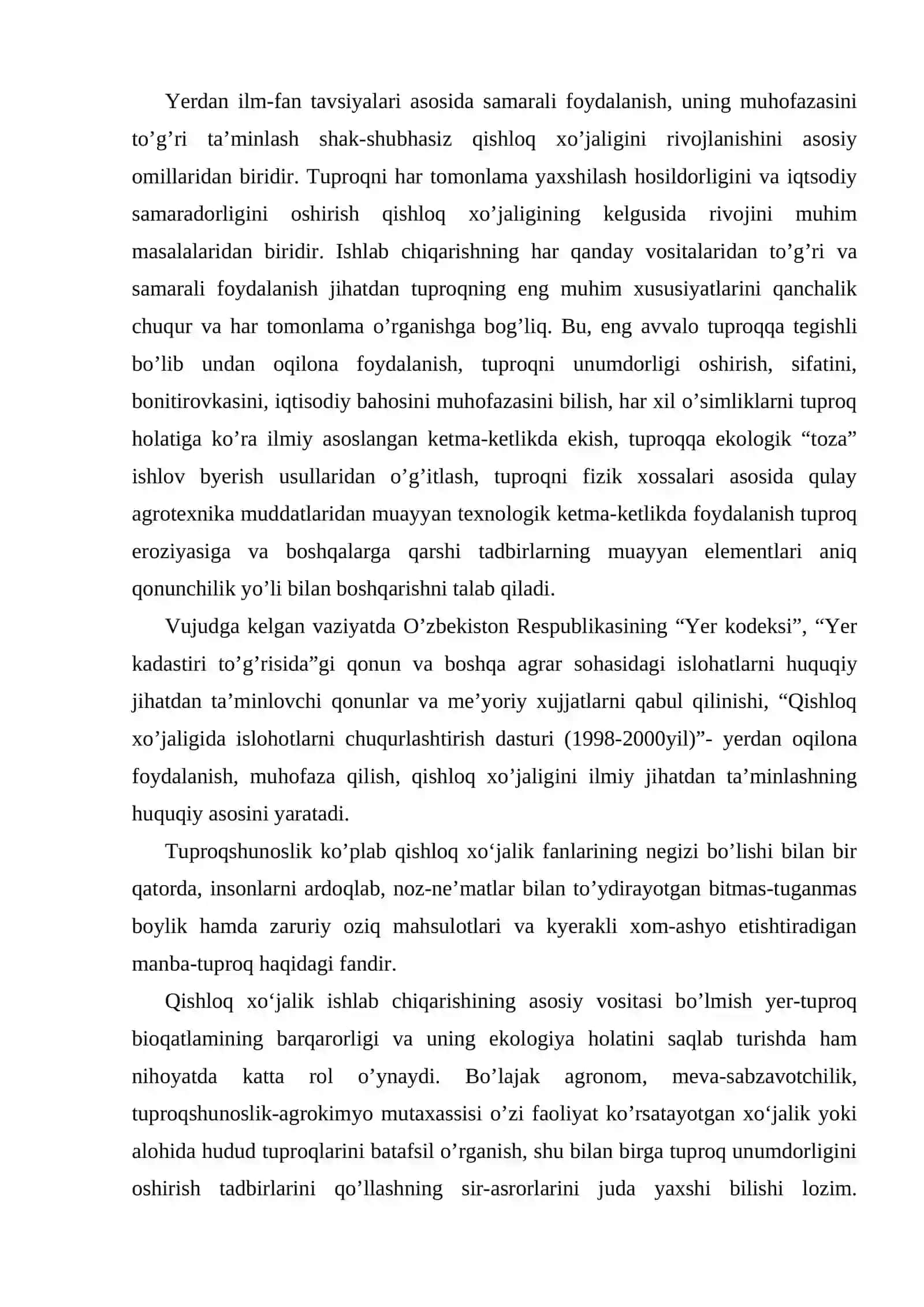Tuproqshunoslikga kirish tarixi 2