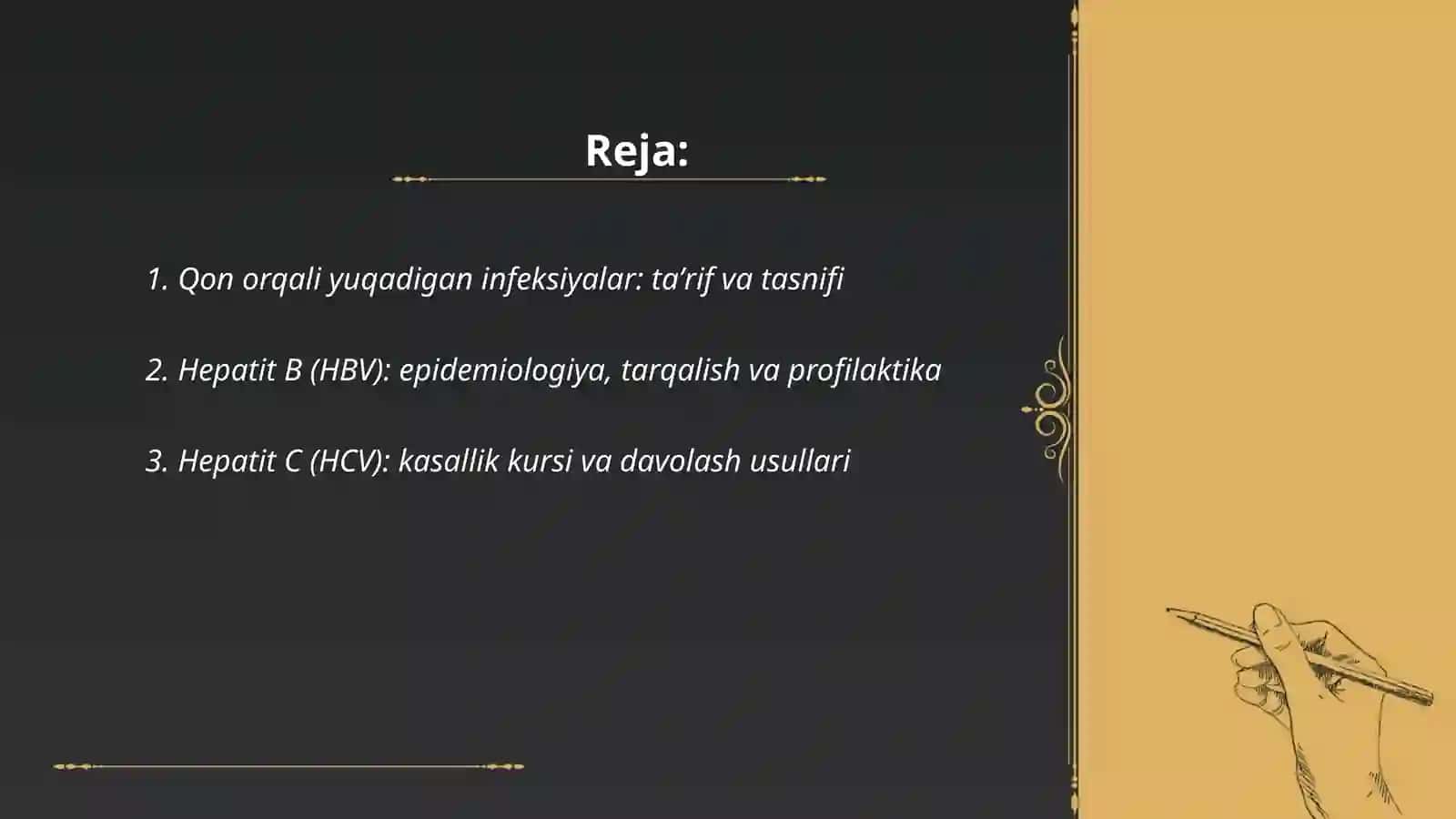 Qon orqali yuqadigan infeksiyalar 2