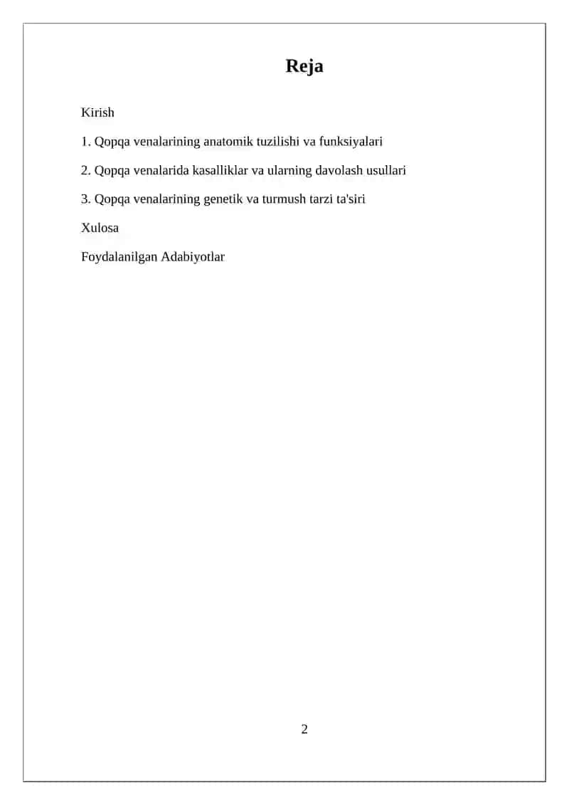 Qopqa venasi, uning hosil bulishi 2