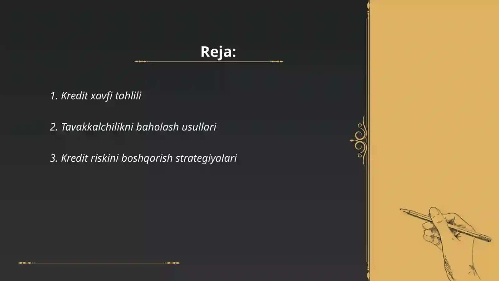Kredit xavfi tahlili 2