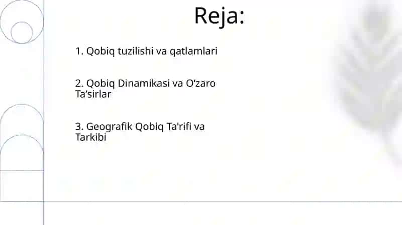 Geografik qobiq va uning tuzulishi 2