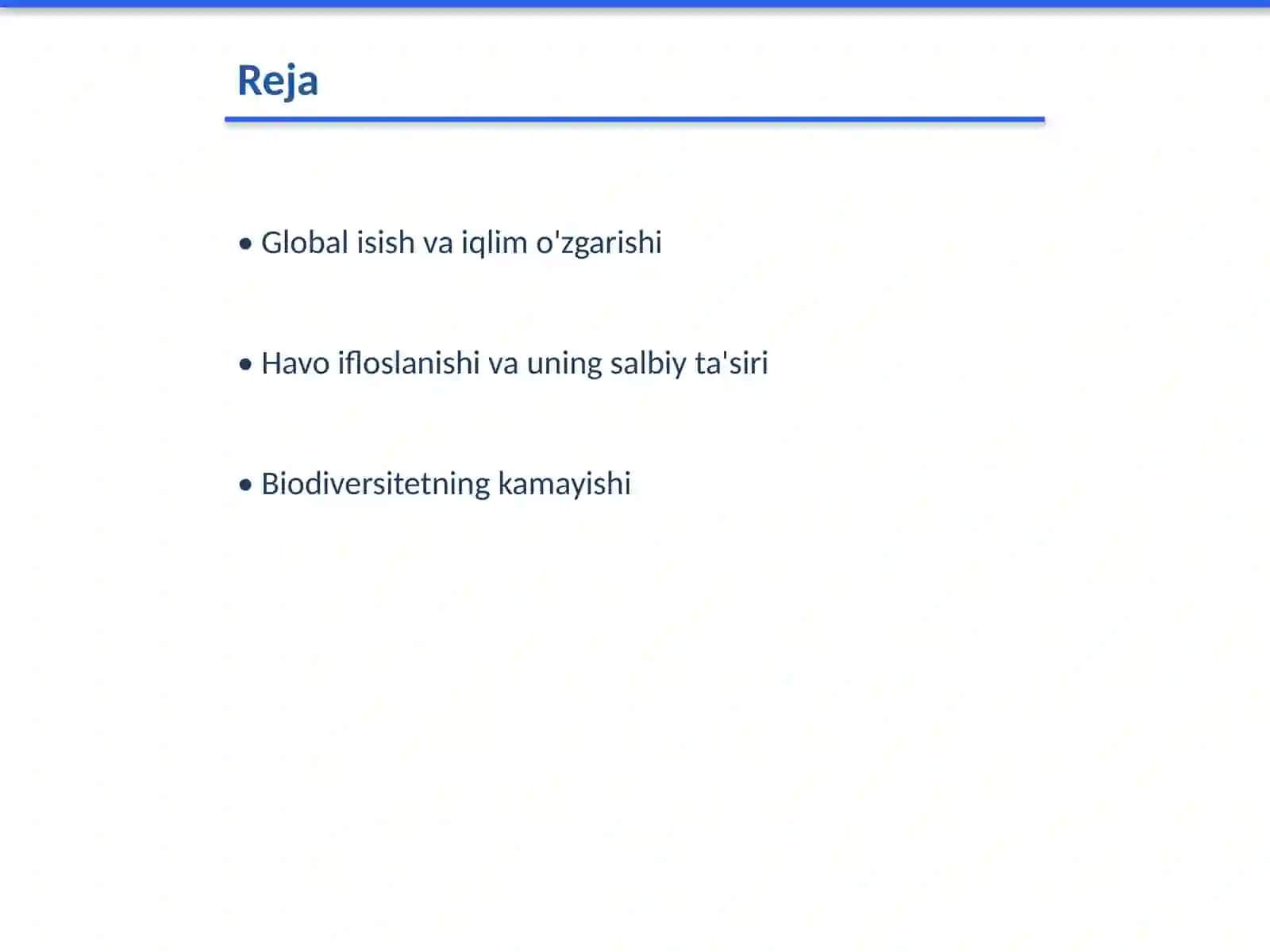Jahonning ekologik muommolari 2